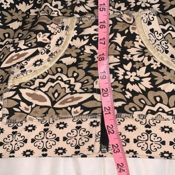 Oleg Cassini Sport Womens Floral Vest M 100% Cotton China - Picture 10 of 10